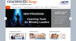 Desktop Screenshot of coaching4clergy.com